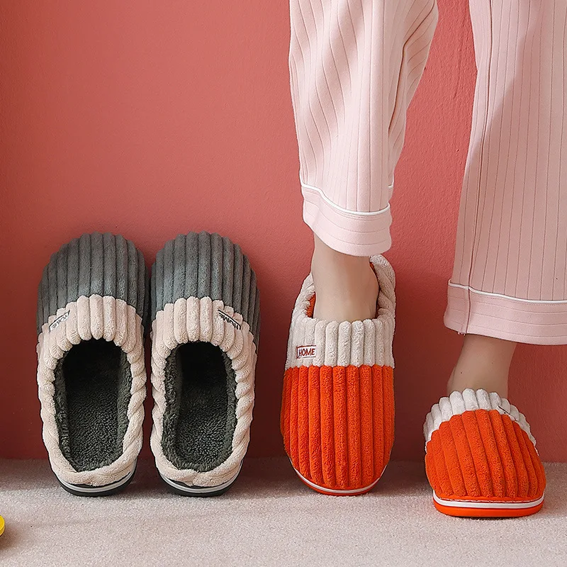 Litfun Fur Fluffy House Slippers For Women Indoor Soft Comfy Furry Bedroom Slides Men Casual Non-slip Plush Flat Cotton Slippers 6