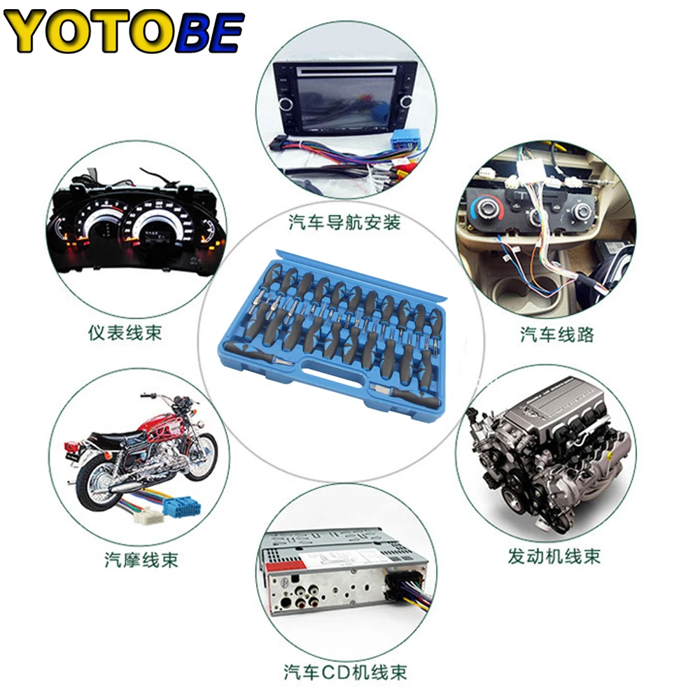 Kit Rimozione Terminali Auto 41 Pezzi - Estrattori Pin Connettori Elettrici Per Cablaggi - Foto 6