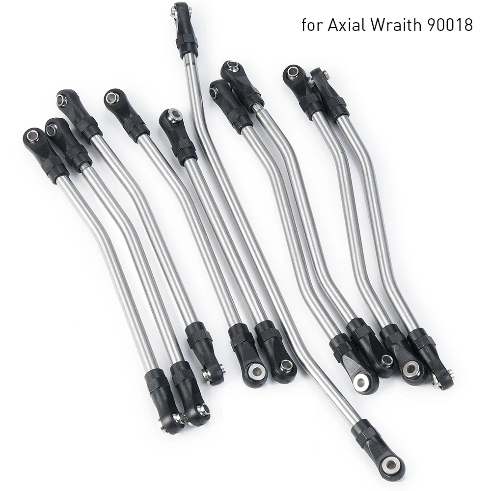 YEAHRUN 10 stücke Edelstahl Verknüpfung Lenkung Link Rod Set für TRX-4 TRX4 TRX-6 Axial SCX10 II 90046 1/10 RC crawler Auto Teile – Detail 27