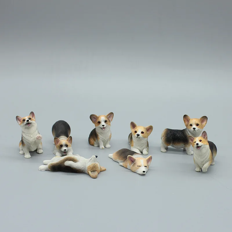 Auto Interior Ornament Car Dashboard Dog Toys Accessories Corgi Resin Doll  Decorate Exquisite Mini Cute Puppy Gift Decorations