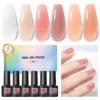 Coscelia Nail 7ml Translucent Jelly Gel Polish Nude Brown Varnish Semi Permanent UV LED Nail Art Manicure For Girl Nail Supplies 2