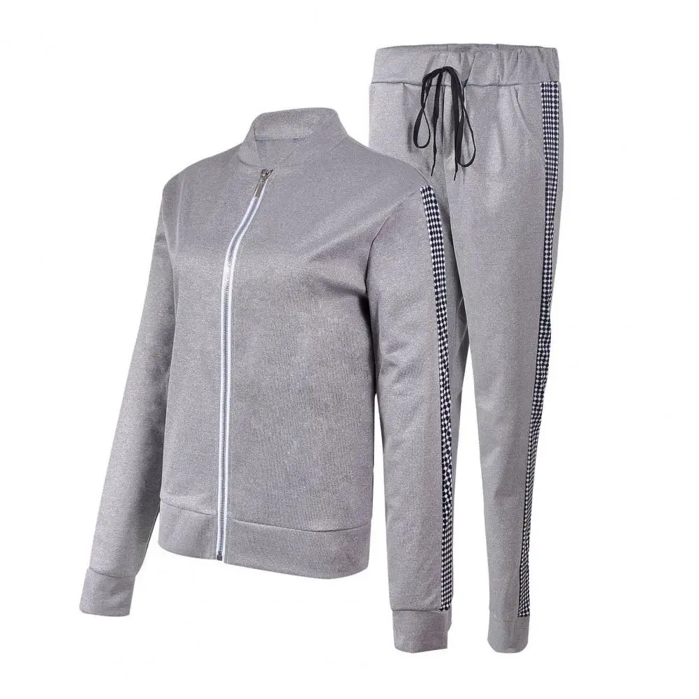 

Women Tracksuit Stylish Women's Turtleneck Tracksuit Set with Dot Print Sweatshirt Drawstring Pants Slim Fit for Gym for Women