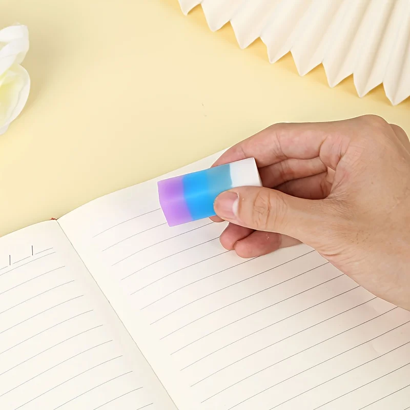 4pcs Four Colors Jelly Eraser, Creative Office Drawings Wiped Clean With Less Debris, Learning Supplies