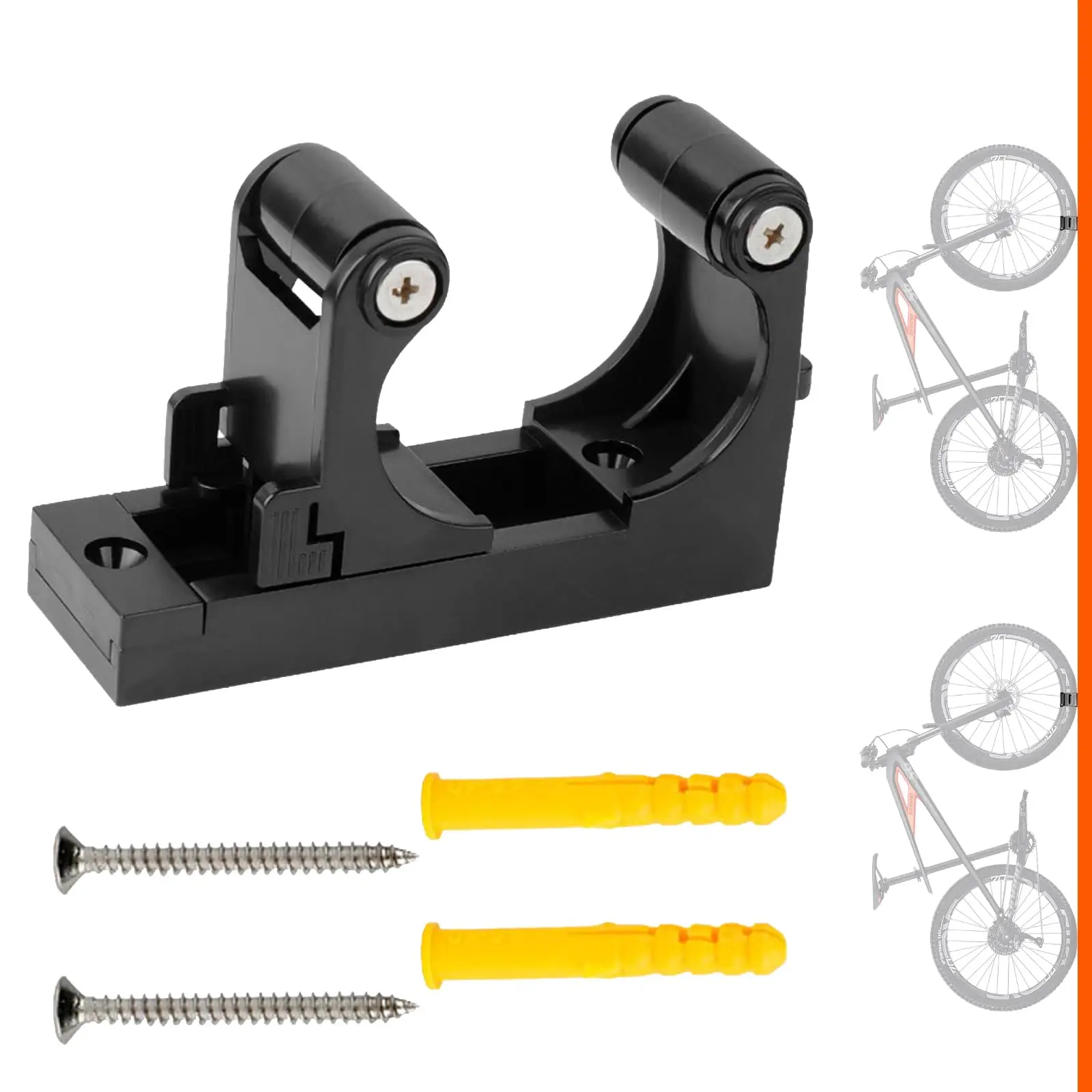 Bicycle Parking Rack Bicycle Buckle Hooks MTB Bike Wall Holder Rack Repair Stand Hanger Mount Storage Fits 1.0-2.8 inches Tube