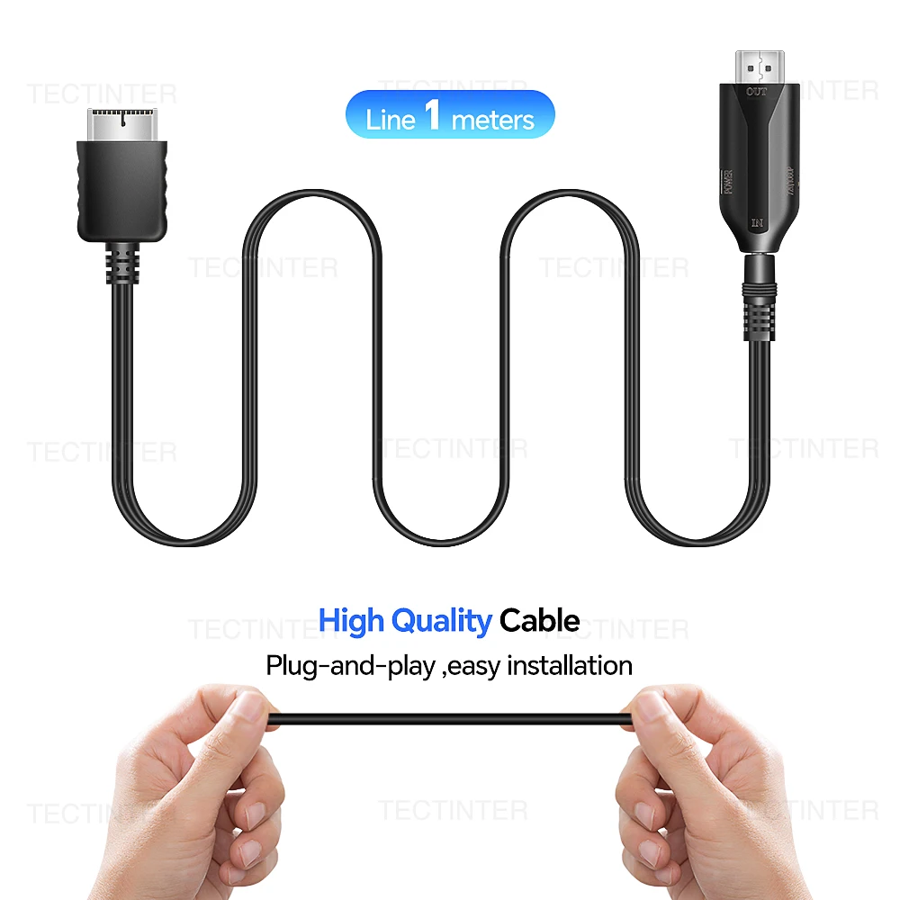 Playstation 2 HDMI 호환 컨버터 어댑터 PS2/PS1 디스플레이 모드 HDTV PC Full HD 케이블 어댑터 지원