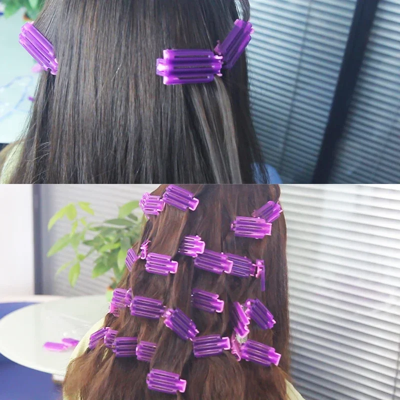 10pcs Hair Clip Wave Perm Rod Bars Corn Curler DIY Fluffy Clamps Rollers Fluffy Hair Roots Perm Styler Formers flexi hair styling tool hair curling tools
