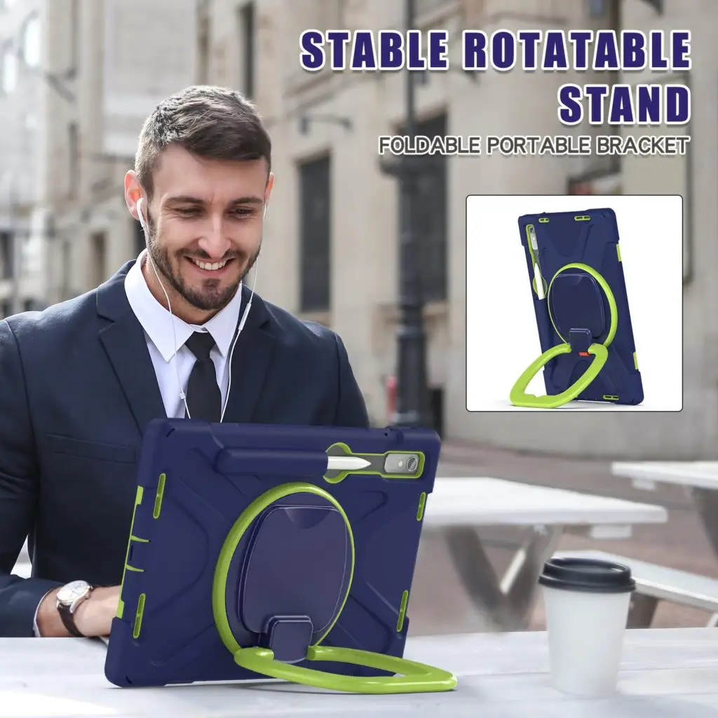 Capa de Suporte de Armadura Segura Infantil para Lenovo Tab P11 Pro Gen Tb132fu m8 4ª Geração Tb300fu m9 Tb-310fu Case - Imagem 3