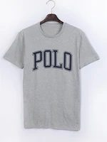 Polo lettre hommes T-shirt mode rapide printemps et été Cool décontracté Simple hommes et femmes coton imprimé manches courtes hauts 2
