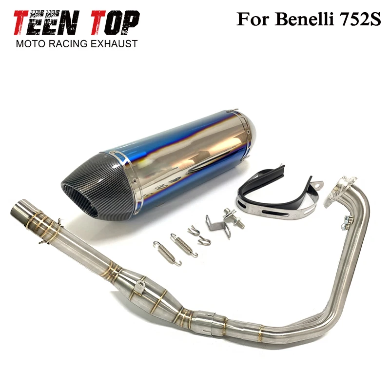 For Benelli 752S Exhaust System 2019 2020 2021 2022 51mm Steel Motorcycle Exhaust Escape Moto Front Connect Pipe Silencieux Moto - Image 2