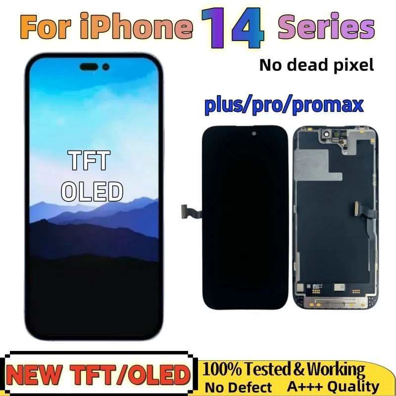 Select US For IPhone 14 Pro Max Screen Replacement Black 6.7