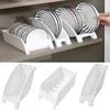 Kitchen Bowl Organiser Storage Rack Plastic Bowl Cupboard Display Dish for Cabinet Cutlery Plate Kitchen Accessories Rack 1