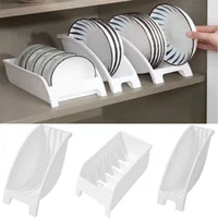 Kitchen Bowl Organiser Storage Rack Plastic Bowl Cupboard Display Dish for Cabinet Cutlery Plate Kitchen Accessories Rack 1