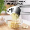 Zinc Alloy Garlic Presser Ginger Crusher Handheld Device Metal Mincer Squeezer Chopper Vegetables Masher Practical Kitchen Tools 5