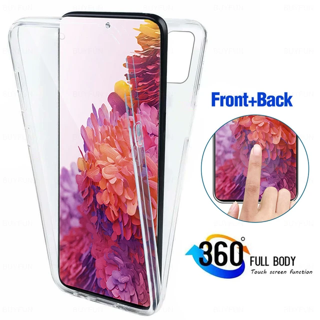 Coque Samsung S20 FE Intégrale 360° : Avant Souple et Arrière Rigide -  Transparent
