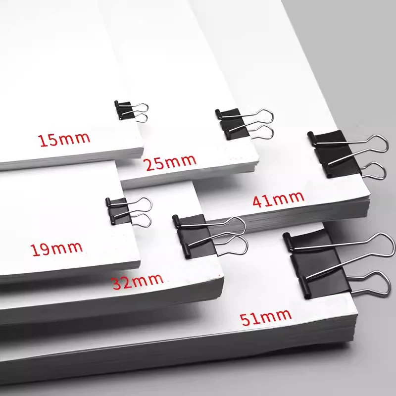 Binder Paper Metal Clips 10pcs/lot Multisized Notes Letter Paper Clip Tickets Photo Grip