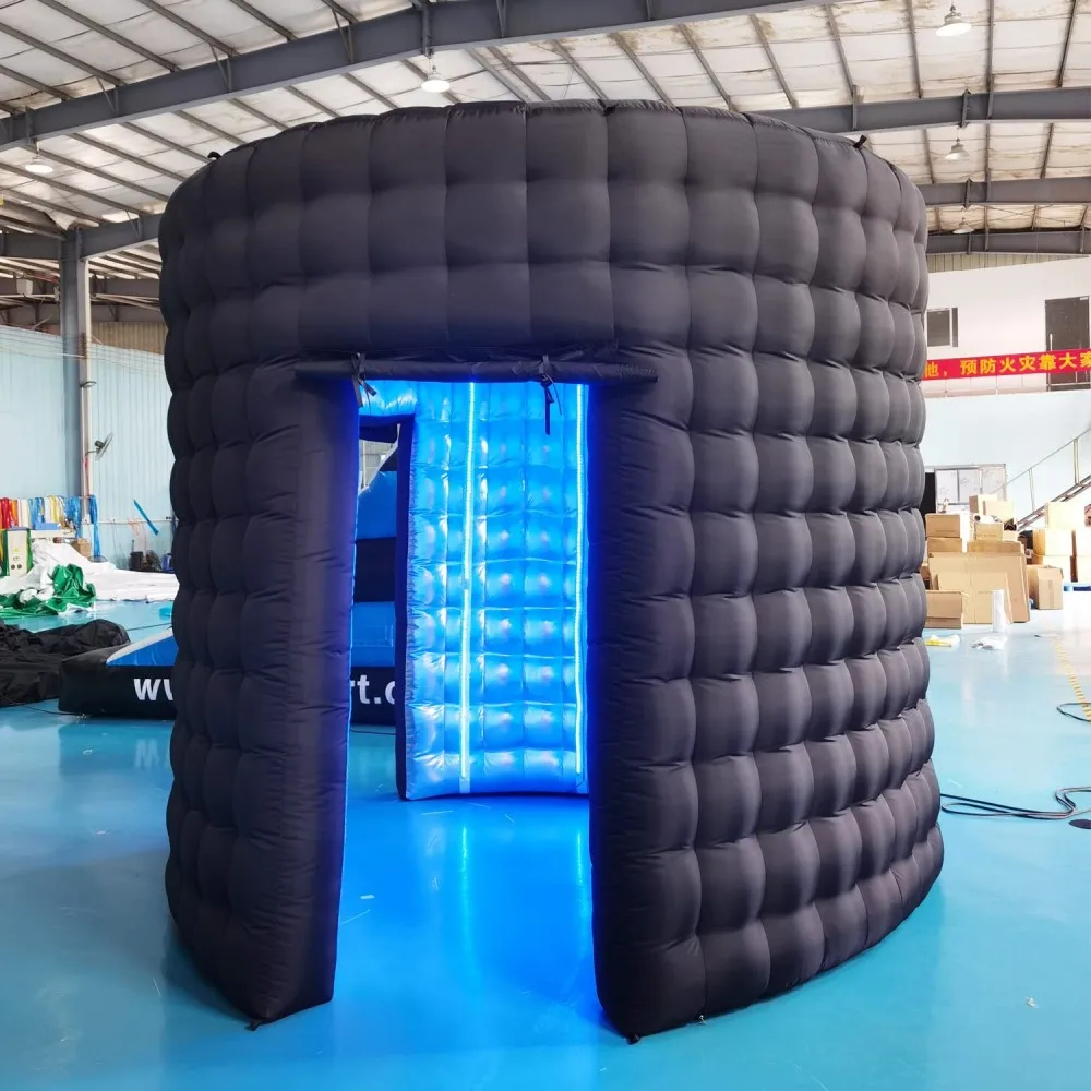 

Inflatable Photo Booth Enclosure Round Inflatable Photo Booth Companies Backdrop for Event Advertising Wedding Party Show