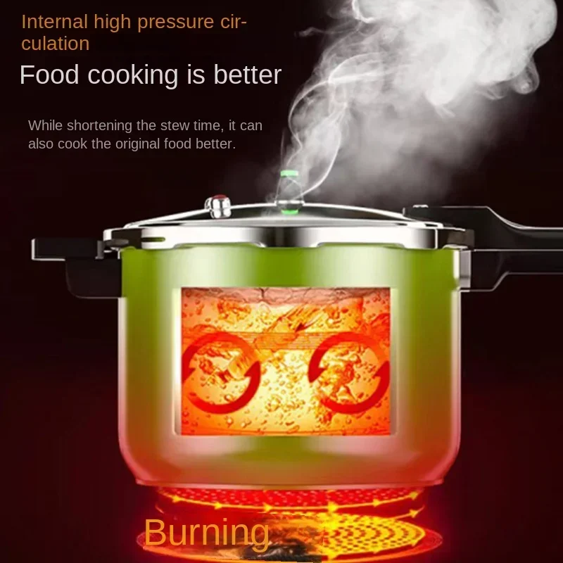 New Household 304 Stainless Steel Gas Induction Cooker General Explosion-proof Pressure Cooker Small Thickening Large Capacity