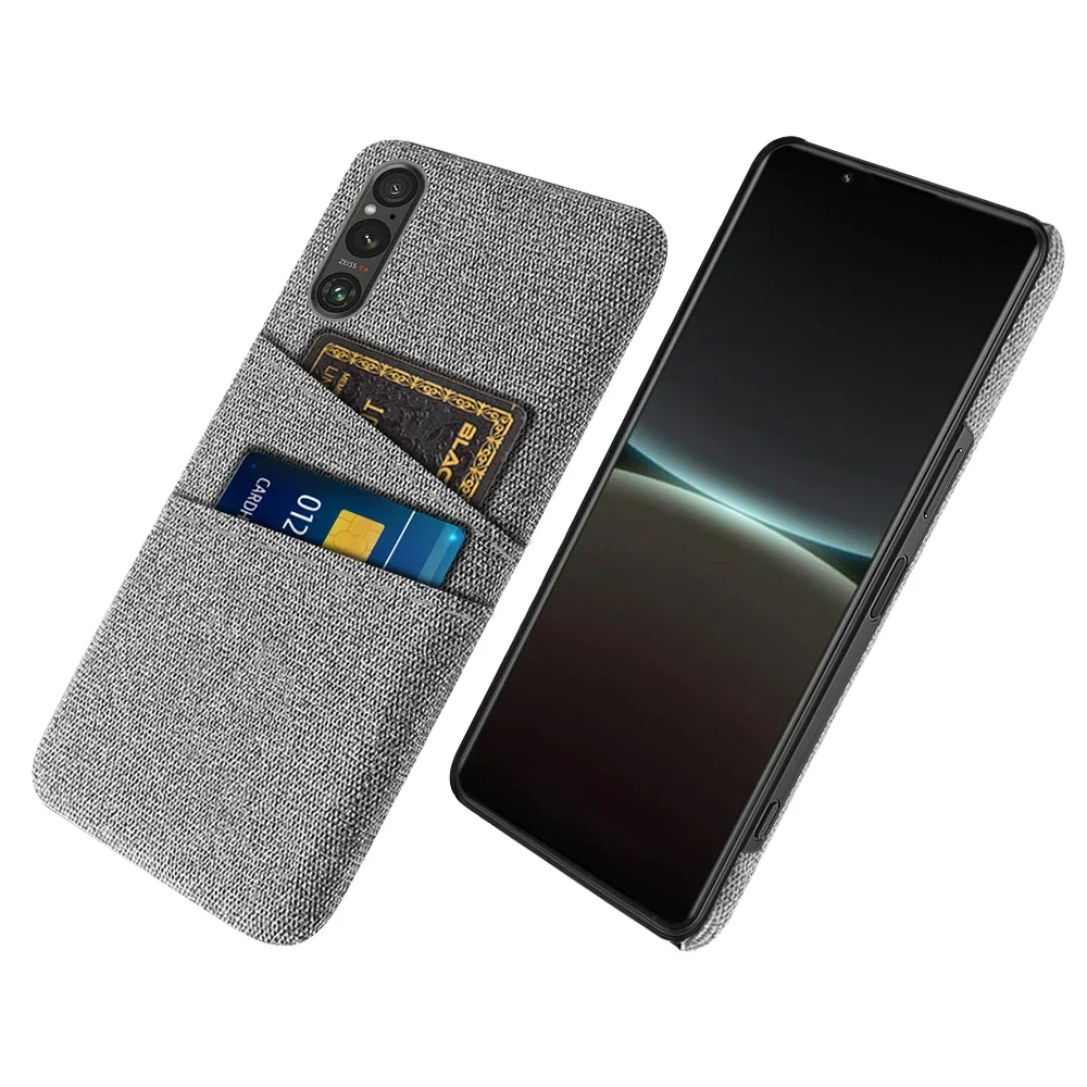 Luxury Fabric Dual Card Case Cover