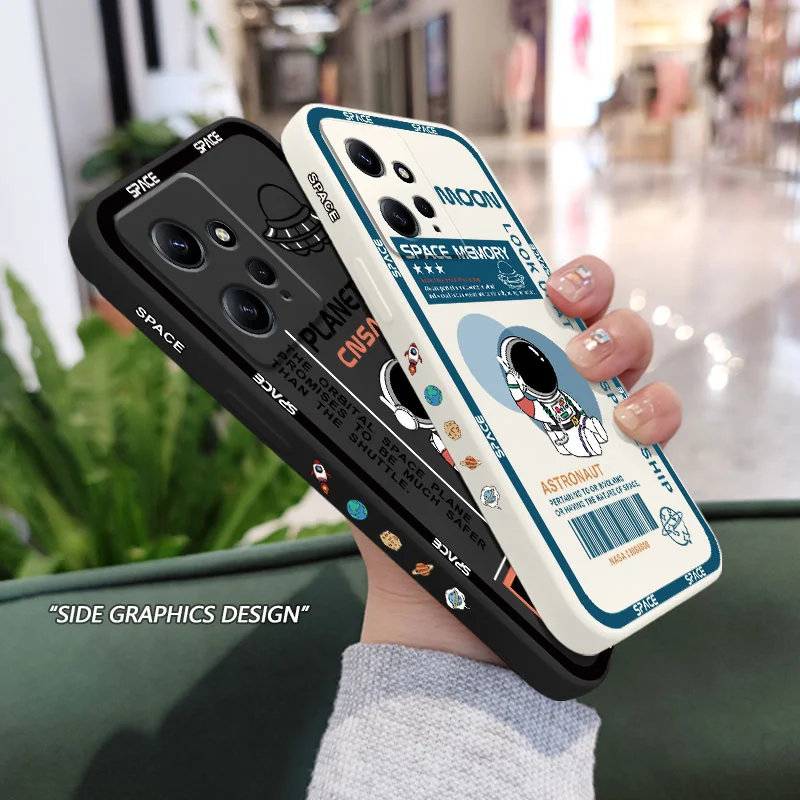 Global Astronauts Liquid Silicone Phone Case Cover