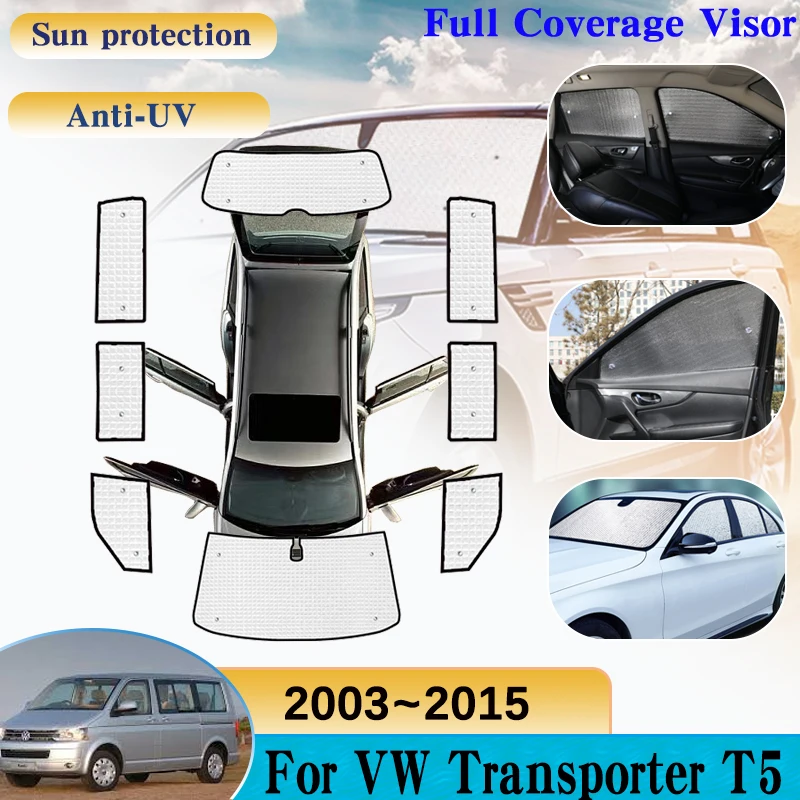 

For Volkswagen VW Transporter T5 Caravelle Multivan Doubleback SWB 2003~2015 Car Window Visor Windshield Sun Protection Sunshade