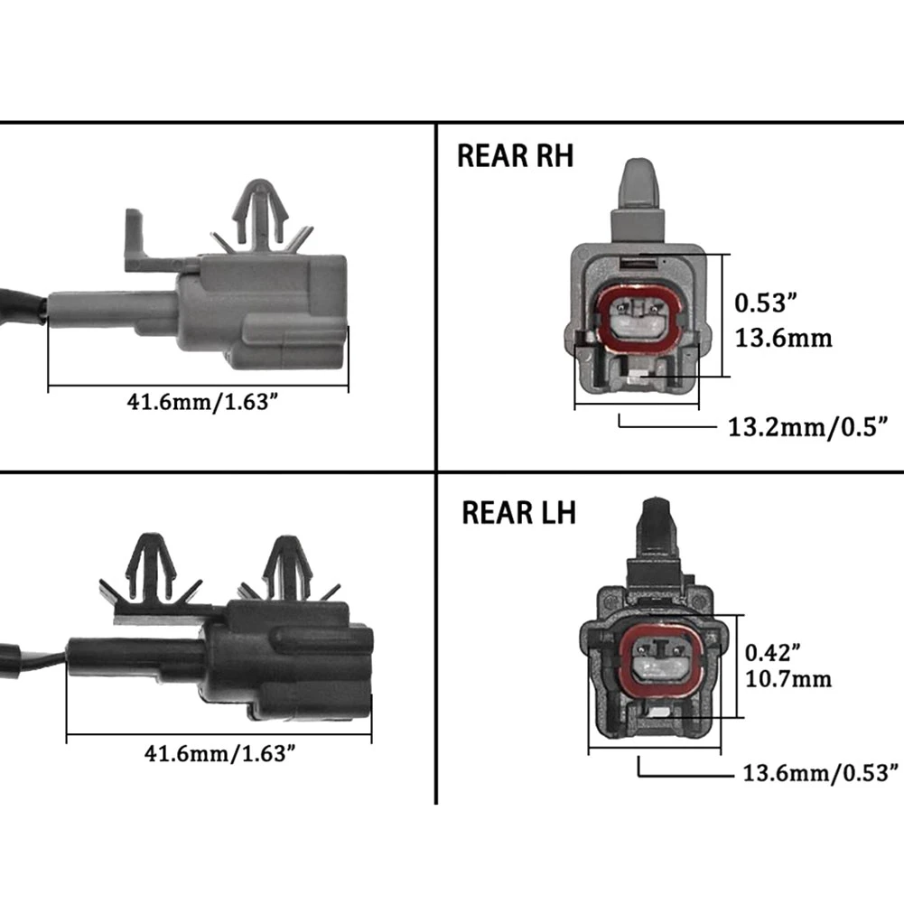 AEA7-4개 ABS 휠 속도 센서 47911-9Y000,47910-9Y000,47901-9Y000,47900-9Y000 닛산 테아나 I J31 2.0 2.3 2003-2008용