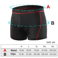 Shorts de cyclisme respirants pour hommes, sous-vêtements de cyclisme, coussretours de gel 5D, antichoc, sous-pantalon de vélo, VTT, équipement de vélo de route 6