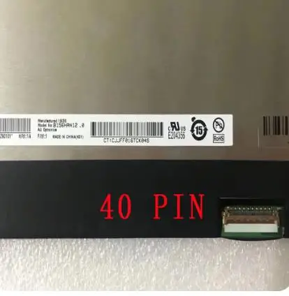 15.6 인치 1920*1080 IPS FHD EDP 40 핀, 1000:1 콘트라스트 비율 100% sRGB 컬러 300HZ 300 cd/m² 노트북 LCD 스크린 B156HAN12.0