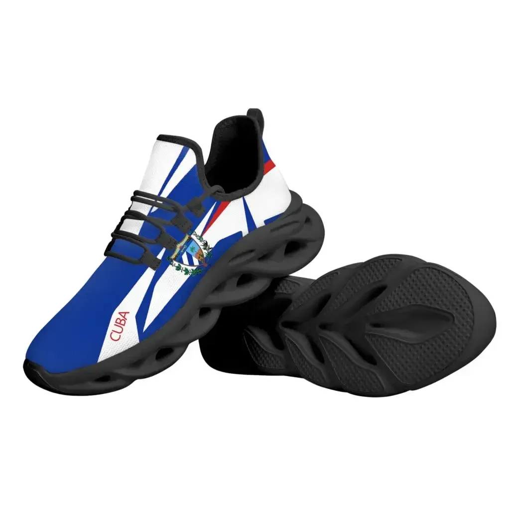 Cuba Flag Cuban Island National Emblem Printed In The Shape Of A Key Lightweight Breathable Sneakers Footwear