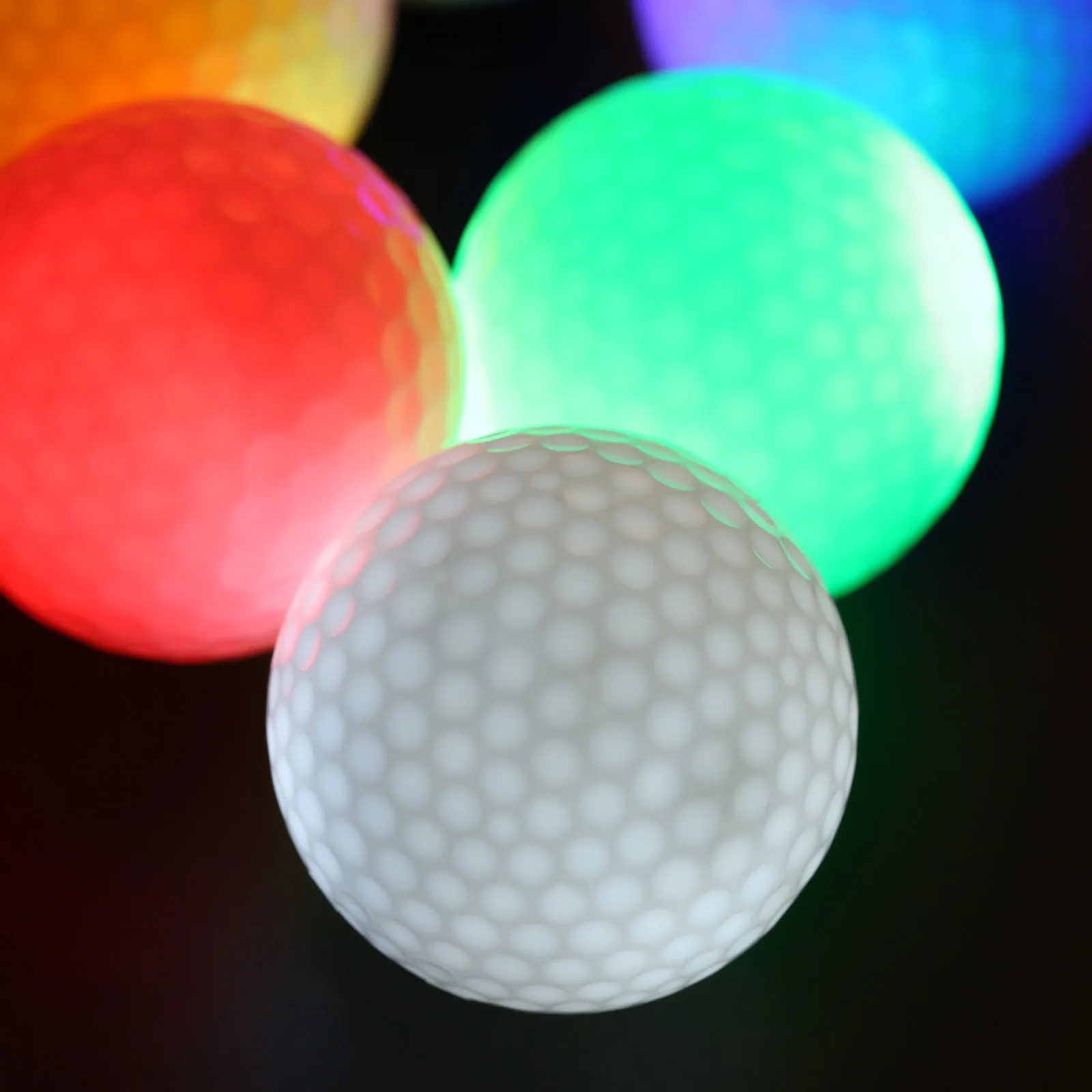 Golf Practice Balls 3pcs/box Led Golf Balls Night Training Two Layer