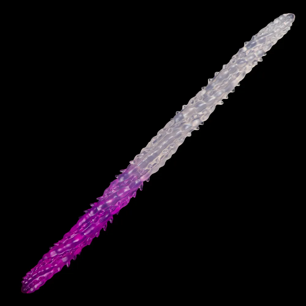 Plug anal long à reliefs pour massage prostatique et stimulation_voghion.com