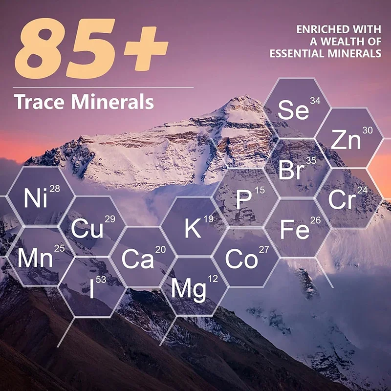 Shilajit Capsules-Rich Trace Minerals & 60% Fulvic Acid-for Improve Endurance Focus, Memory and Immune Health