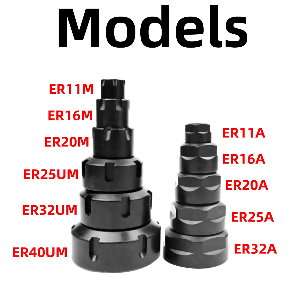 ER8 ER11 ER16 ER20 ER25 ER32 ER40 Nut A M UM SK10 SK16 CNC ER Engraving machine MS Nuts Chuck tool holder OZ32 25 20 tools tool holder wrench nut collet angle grinder nut