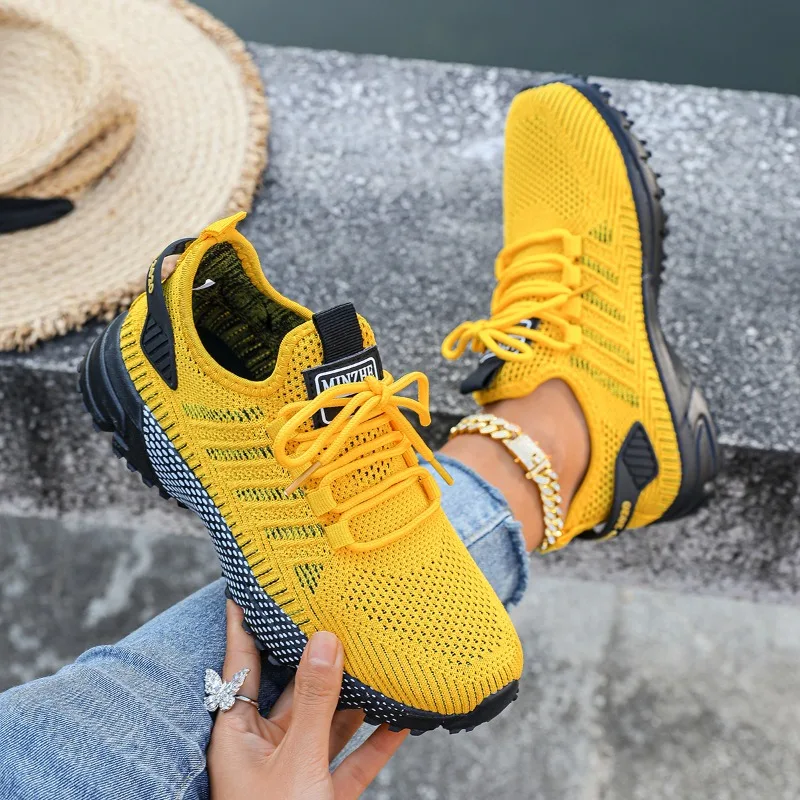 Casual Running Summer Fashion Anti Slip Hiking Mesh Breathability Athletic Shoe Tennis Woman Trend Woman Sneakers Couple