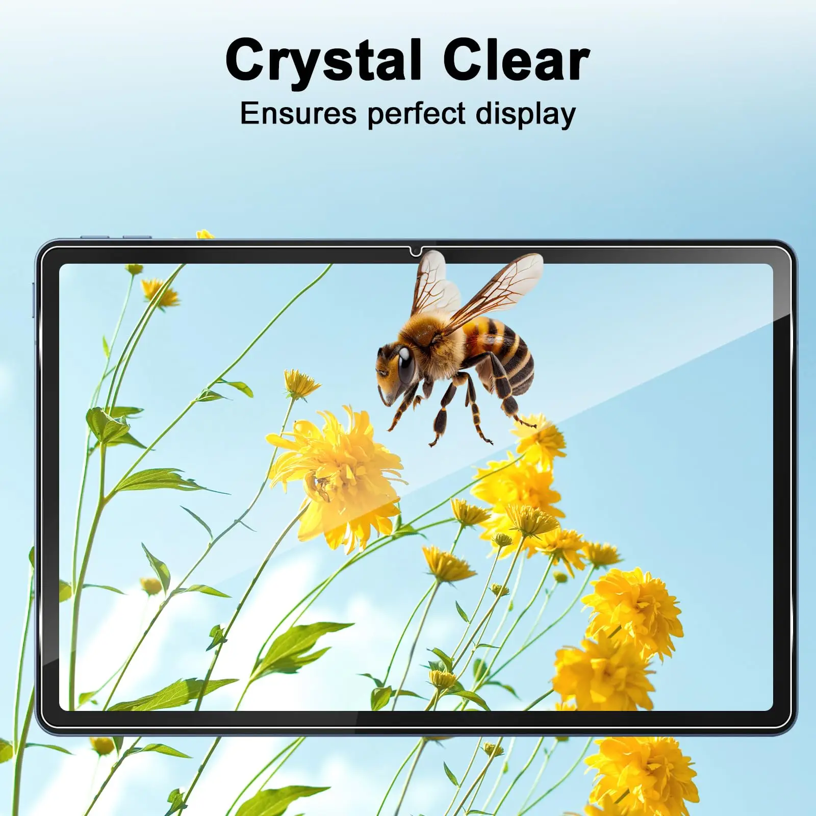 11 Anti-Fall HD Clear Tempered Glass Screen Protector, Bubble-Free