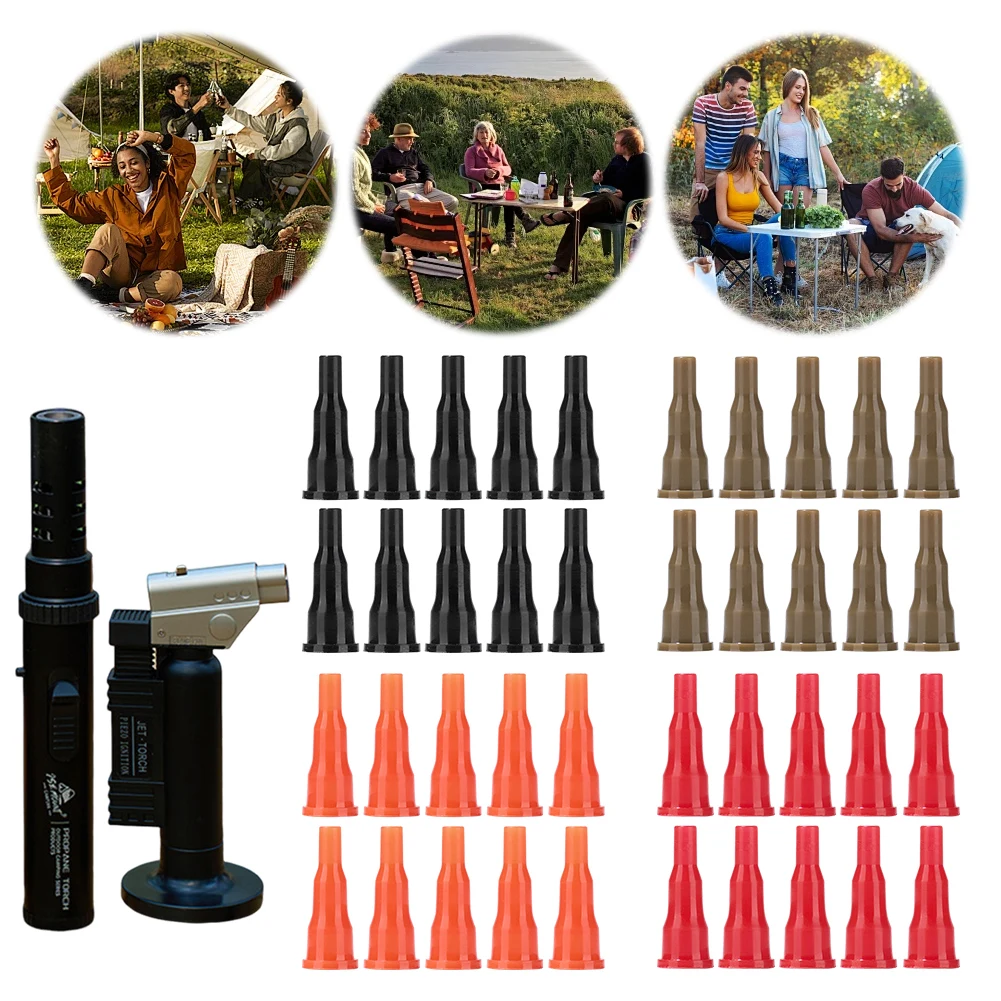 10Pcs Butane Nozzle Adapter Universal Butane Gas Converter Convert Cassette Tank Into Inflatable Tank for Lighter Spray Gun Fill gas refill adapter gas tank converter gas converter gas tank adapter gas adapter butane adapter