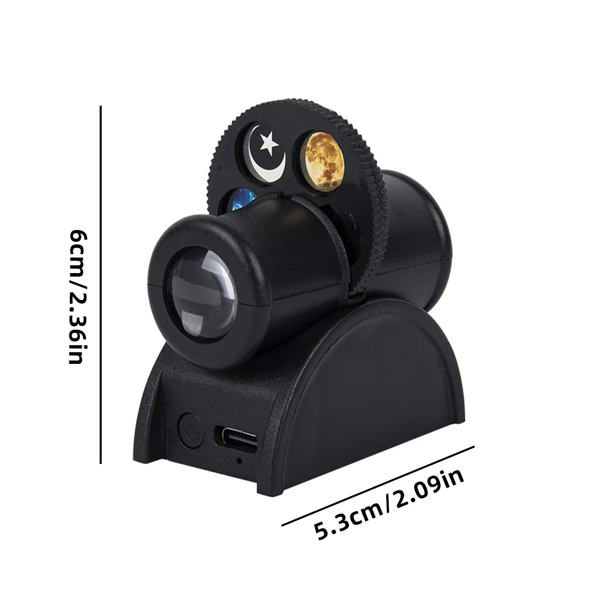 USB Creative Starry Sky Projection Lamp Replaceable Multifunctional Earth Constellation Jupiter Atmosphere Creates a Night Light