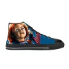 Horror Movie Childs Play Chucky Halloween Gothic Casual Cloth Shoes High Top Comfortable Breathable 3D Print Men Women Sneakers 2