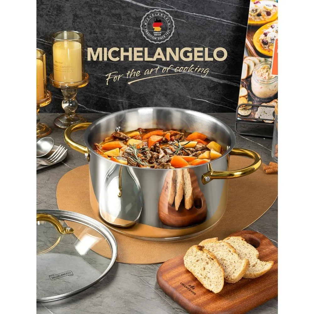 Michelangelo Stainless Stock Pot 2