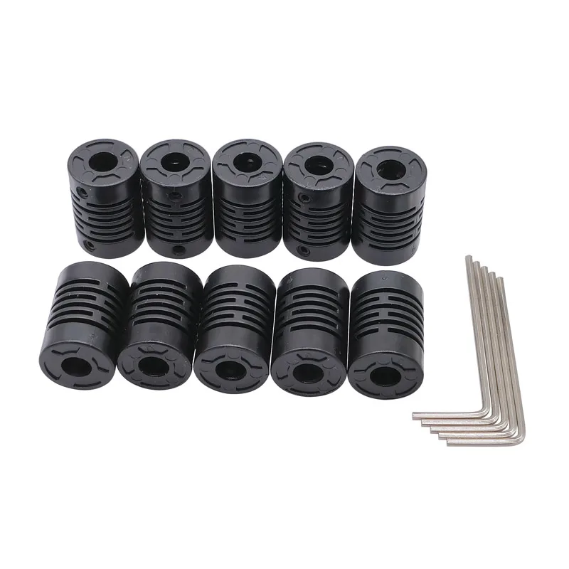 10Pcs Plastic Glass Fiber Shaft Couplings 6-6 4-4 8-8 5-5
