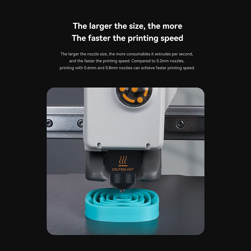 Bambu lab A1 미니 핫엔드 키트 경화강 깍지, 핫엔드 3D 프린터 액세서리, 0.2mm, 0.4mm, 0.6mm, 0.8mm 깍지