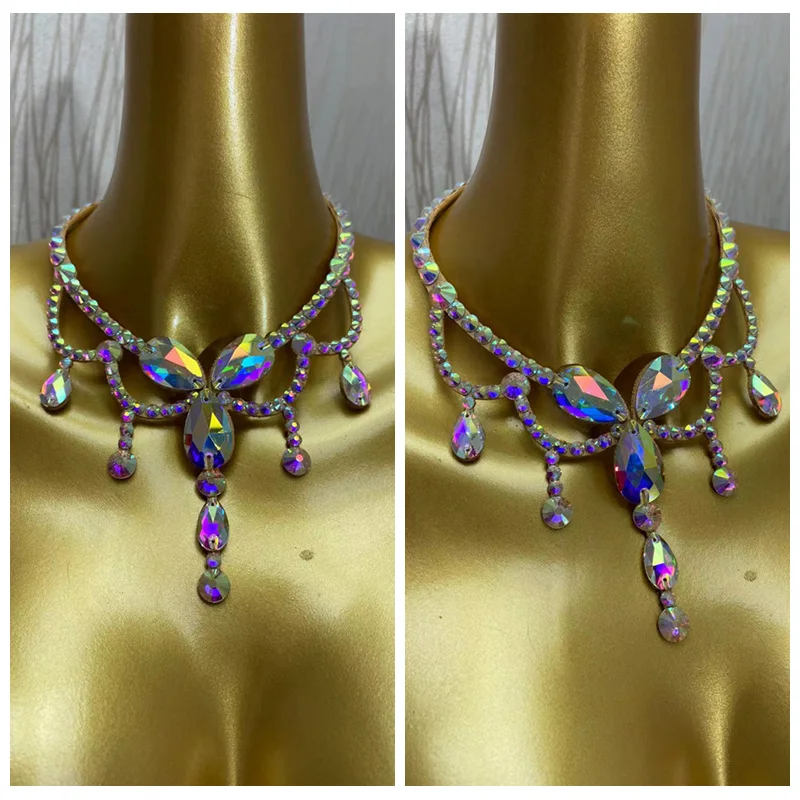 

DIY Necklace for ballroom dance accessory latin dance matching Neck decoration GOODANPAR