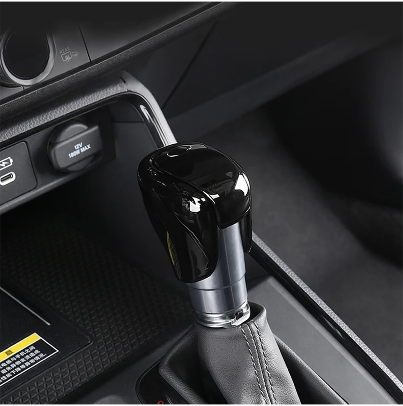 Für Honda HR-V Vezel ZR-V HRV 2021 2022 2023 2024 2025 Auto Schaltknauf Kopf Abdeckung Trim ABS Carbon/helle Schwarz Zubehör – Detail 12