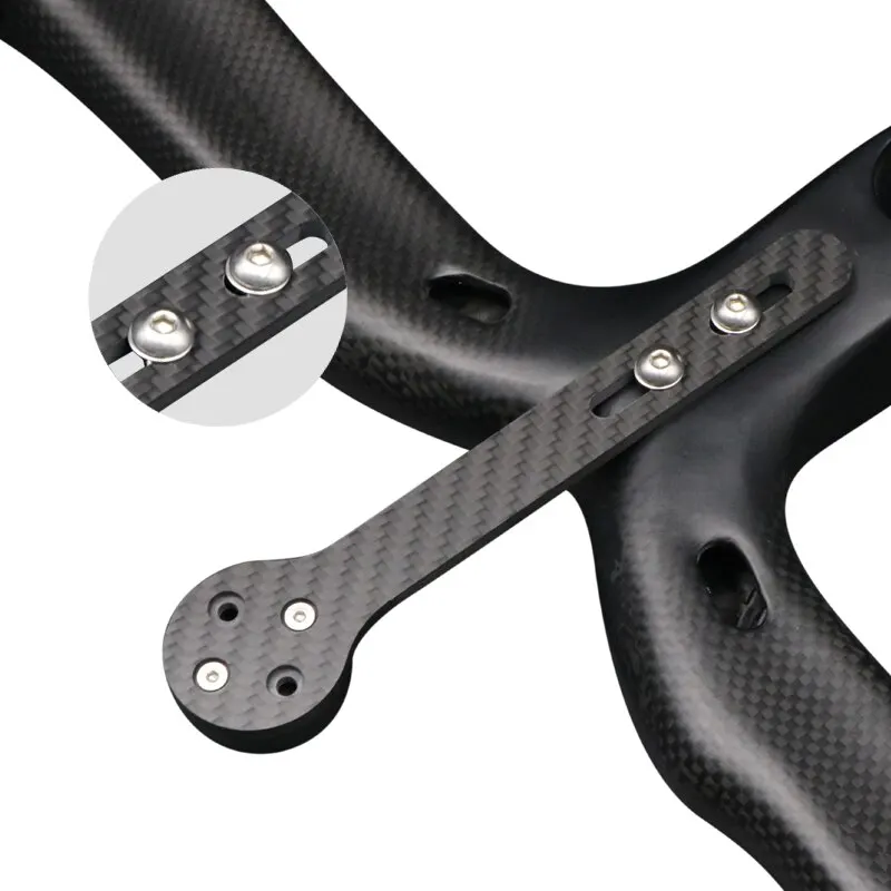 Carbon Fiber Bicycle Computer Holder for Road Bikes - GPS Mount & Speedometer Rack