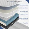 Queen Mattress, 10 Inch Memory Foam Hybrid Mattress in a Box, Individual Pocket Spring Mattress for Pressure Relief 2