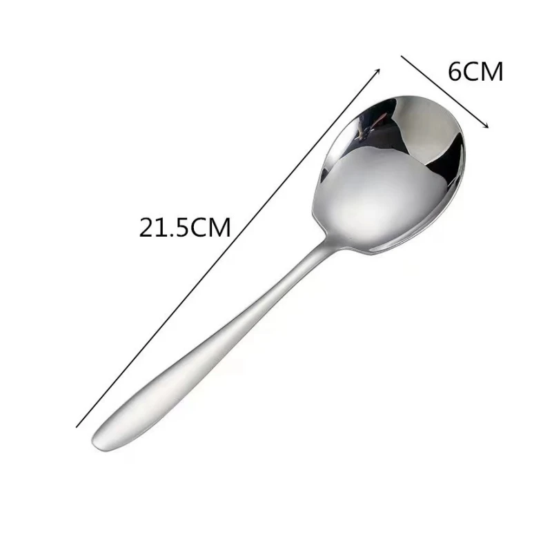 Stainless steel spoon 1pc Home hotel buffet serving Long handle large public serving spoon