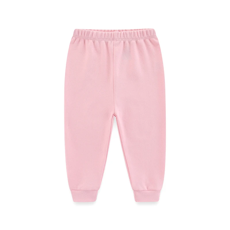 Kiddiezoom 1/3 Pcs Four Seasons Fashion Solid 100%Cotton Baby Boy Girl Pants Soft 100%Cotton Infants Trousers Accessories 4