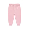 Kiddiezoom 1/3 Pcs Four Seasons Fashion Solid 100%Cotton Baby Boy Girl Pants Soft 100%Cotton Infants Trousers Accessories 4