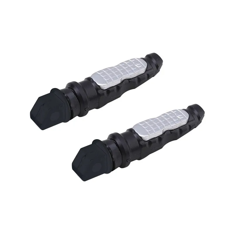 8MM Hole Aluminum Motorcycle Rear Passenger Foot Pegs Pedals Footrest Scooter Foot-Peg Motorbike Pedal Modification 2pcs /set