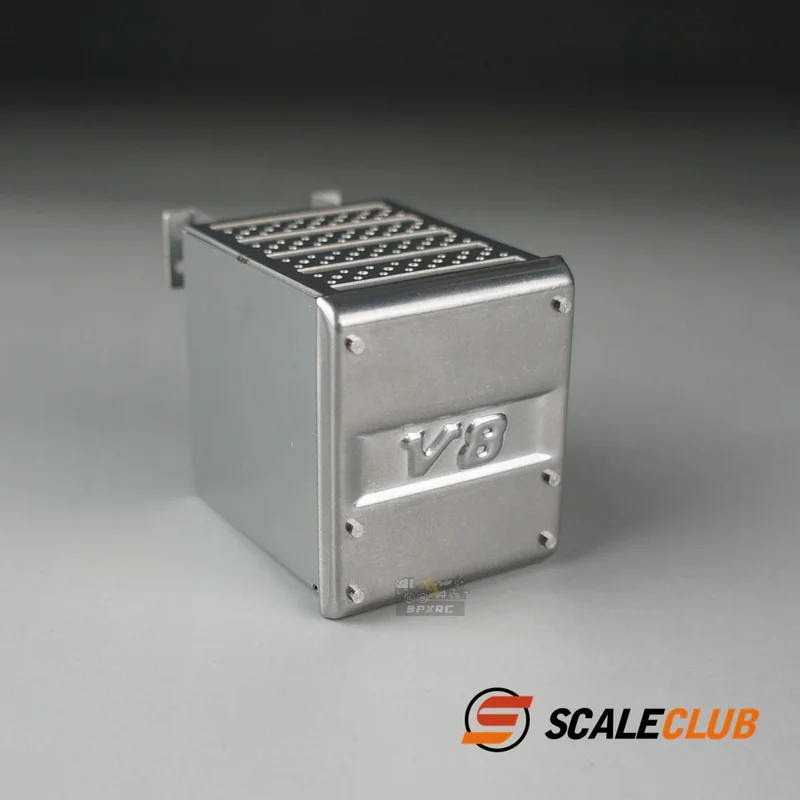

Scaleclub Model 1/14 For MAN Tractor Mud Head Metal Euro 6 Exhaust Tank Toolbox For Tamiya Lesu Rc Truck Trailer Tipper