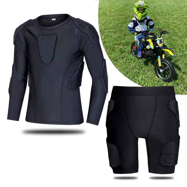 Maillot de protection de sous-vêtements d'armure de moto pour enfants,  couche de base pour enfants, pantalon de vélo de course, tenue de motocross  RL, équipement de protection trempé - AliExpress